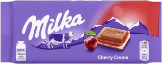 Milka Mj&ouml;lkchokladkaka Cherry Creme 100g Coopers Candy