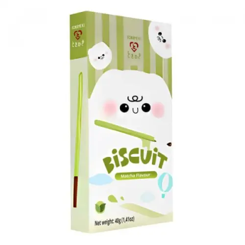 Tokimeki Biscuit Stick - Matcha Flavour 40g(BF:2025-04-01) Coopers Candy