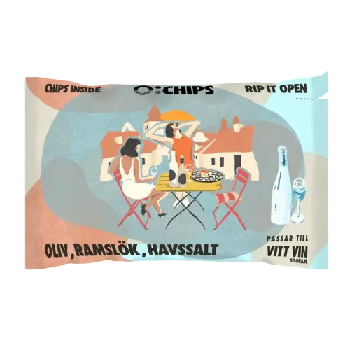 Ö-Chips Vitt Vin - Oliv, Ramslök, Havssalt 100g Coopers Candy