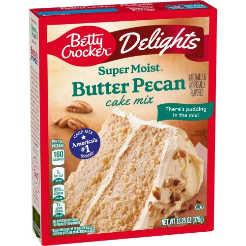 Betty Crocker Cake Mix Super Moist Butter Pecan 375g Coopers Candy