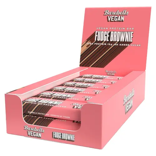 Barebells Vegan Protein Bar Fudge Brownie 55g x 12st Coopers Candy