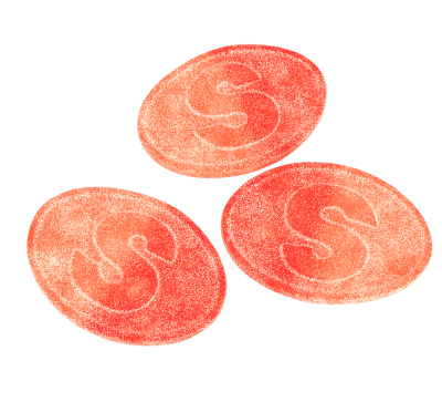 S-Märke Sour Peach 500g