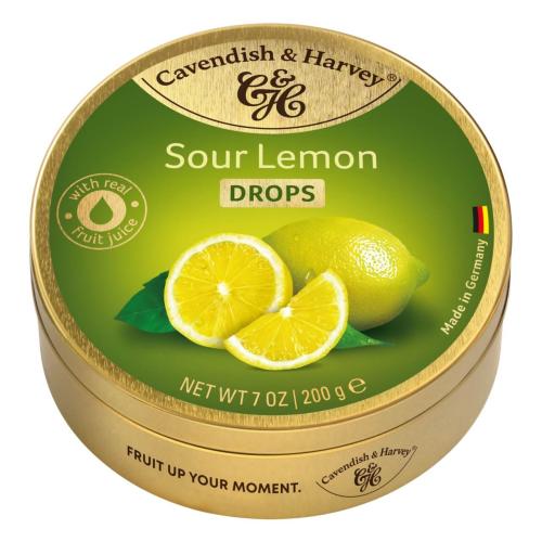 Cavendish & Harvey Sour Lemon Drops 200g Coopers Candy