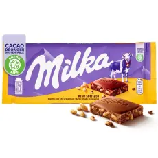 Milka Mj&ouml;lkchokladkaka Crispy Rice 90g Coopers Candy