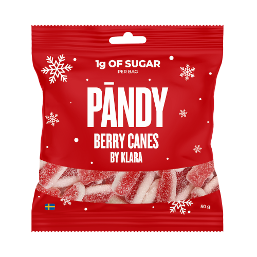 Pändy Candy Berry Canes by Klara 50g Coopers Candy