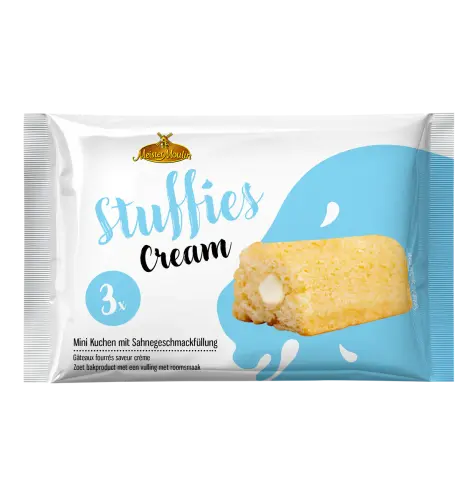 Meister Moulin Stuffies Mini Cakes Milk Cream 3x45g Coopers Candy