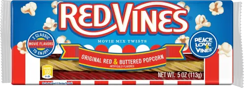 Red Vines Buttered Popcorn & Original Red Twists 113g(BF:2025-06-05) Coopers Candy