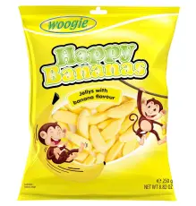 Woogie Happy Bananas 250g(BF:2025-03-20) Coopers Candy