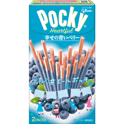 Pocky Heartful Blueberry 2-pack 54.6g