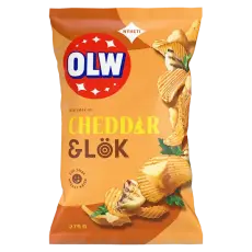 OLW Chips Cheddar & Lök 275g Coopers Candy