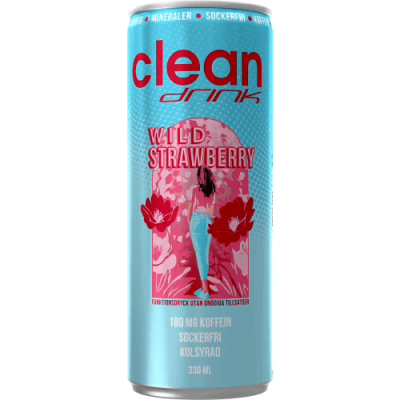 Clean Drink Wild Strawberry 33cl