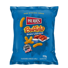 Herrs Buffalo Blue Cheese Curls 113g Coopers Candy