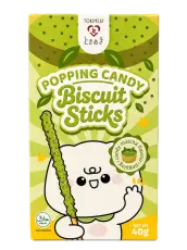 Tokimeki Biscuit Stick Popping Candy Matcha 40g Coopers Candy