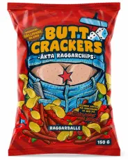 Ronny & Ragge Buttcracker Chips Korv med br&ouml;d 150g Coopers Candy