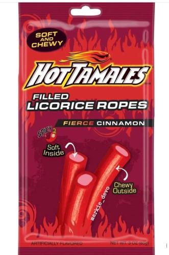 Hot Tamales Filled Ropes Fierce Cinnamon 85g Coopers Candy