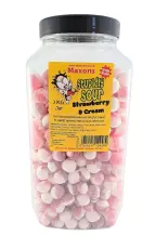 Maxons Stupidly Sour Jar Strawberry & Cream 3kg Coopers Candy