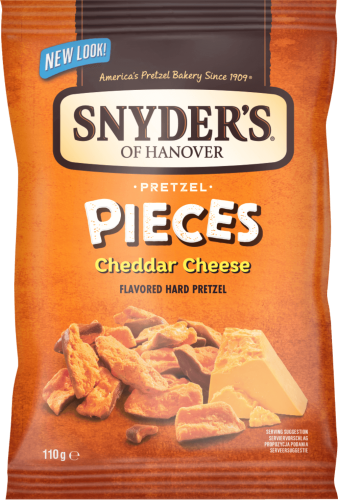 Snyders Pretzel Pieces Cheddar Cheese 110g Coopers Candy