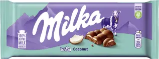 Milka Mj&ouml;lkchokladkaka Bubbly Coconut 97g Coopers Candy