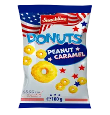 Snackline Donut Rings Caramel-Peanut 100g Coopers Candy