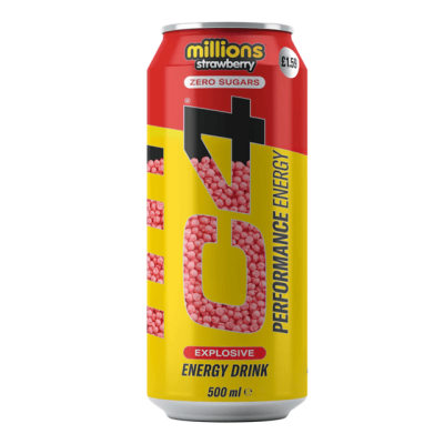 C4 Energy Drink Millions Strawberry 50cl(BF:2025-08-06)
