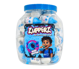 Zuppers Blue Baby Bottle Gummy Filled 18g x 50st Coopers Candy