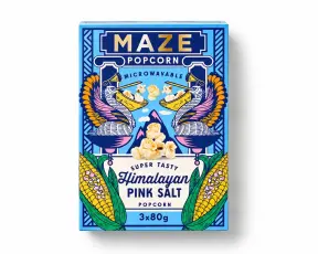 MAZE Popcorn Himalayan Pink Salt 3-pack 240g Coopers Candy