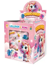 Unicorn Lollipop Ring 12g x 60st Coopers Candy