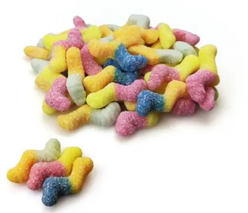 Matthijs Veggie Neon Worms 1kg Coopers Candy