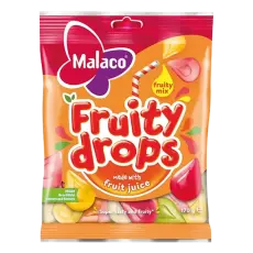 Malaco Fruity Drops Frutiy Mix 110g Coopers Candy