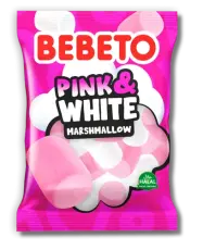 Bebeto Marshmallow Pink & White 60g Coopers Candy