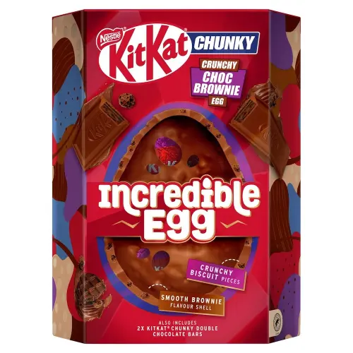KitKat Chunky Crunchy Choc Brownie Chocolate Incredible Egg 384g Coopers Candy