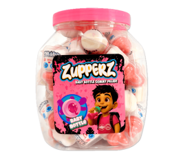 Zuppers Pink Baby Bottle Gummy Filled 18g x 50st Coopers Candy