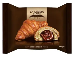 La Crema de Alva Croissant Chokladfyllning 65g x 24st Coopers Candy