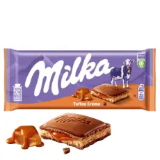 Milka Mj&ouml;lkchokladkaka Toffee Creme 100g Coopers Candy