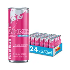 Red Bull Energy Summer White Peach Sugar Free 25cl x 24st Coopers Candy