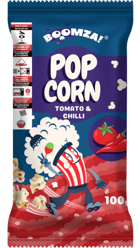 Boomza Mikropopcorn Tomato & Chilli 100g Coopers Candy