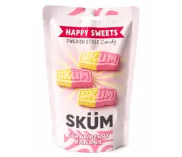 Happysweets Sk&uuml;m Strawberry Banana 145g Coopers Candy