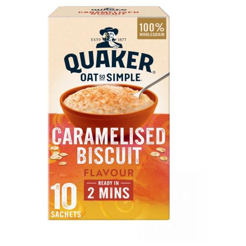 Quaker Oats So Simple Caramelised Biscuit 334g Coopers Candy