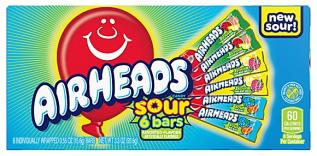 Airheads Sour Bars 6-Pack 94g Coopers Candy