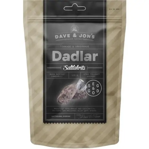 Dave & Jons Dadlar Saltlakrits 125g Coopers Candy