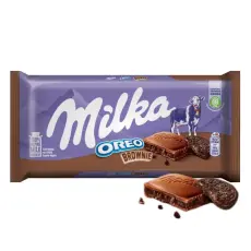 Milka Mj&ouml;lkchokladkaka Oreo Brownie 100g Coopers Candy
