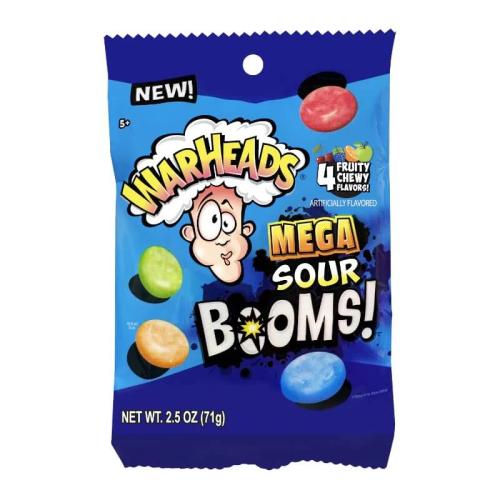 Warheads Mega Sour Booms 71g(BF:2025-03-18) Coopers Candy