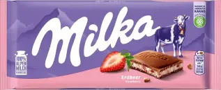 Milka Mj&ouml;lkchokladkaka Jordgubb 100g Coopers Candy