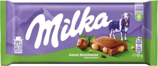 Milka Mj&ouml;lkchokladkaka Hazelnut 90g Coopers Candy