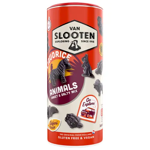 Van Slooten Licorice Animals 225g Coopers Candy