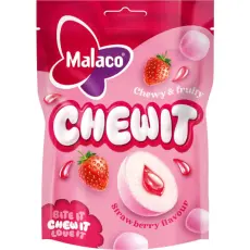 Malaco Chewit Strawberry 115g Coopers Candy