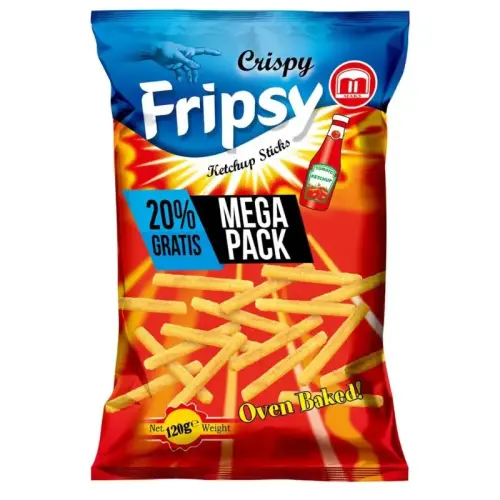 Fripsy Crispy Sticks Ketchup 120g Coopers Candy