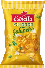 Estrella Chips Cheese & Mild Jalapeno 175g Coopers Candy