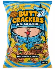 Ronny & Ragge Buttcracker Chips Kaviar & Kn&auml;ckemacka 150g Coopers Candy