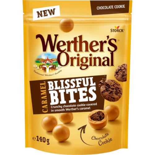 Werthers Original Caramel Blissful Bites Chocolate Cookie 140g Coopers Candy